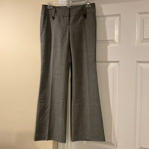 LOFT Grey Striped Trouser Size 0P